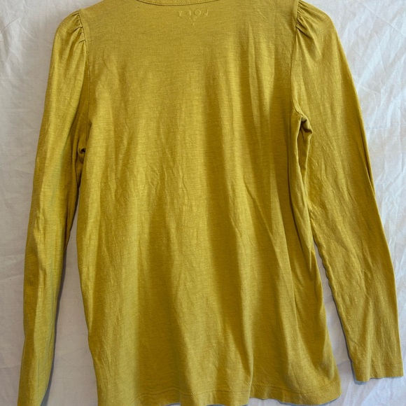 Earthy Mustard Yellow Lace Trimmed Bib Henley Top / Feminine
Boho Long Sleeve - Picture 5 of 5